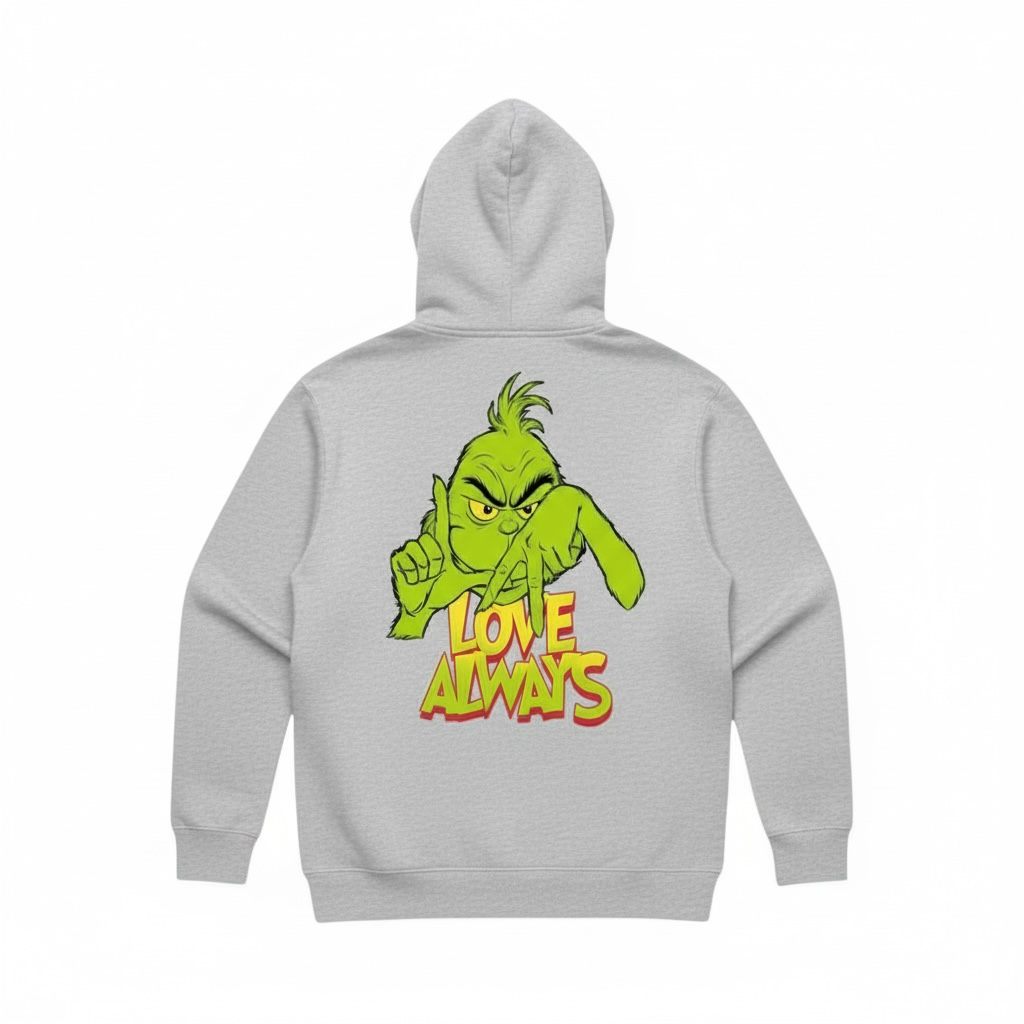 LOVE ALWAYS XMAS LOOSE FIT HOODIE