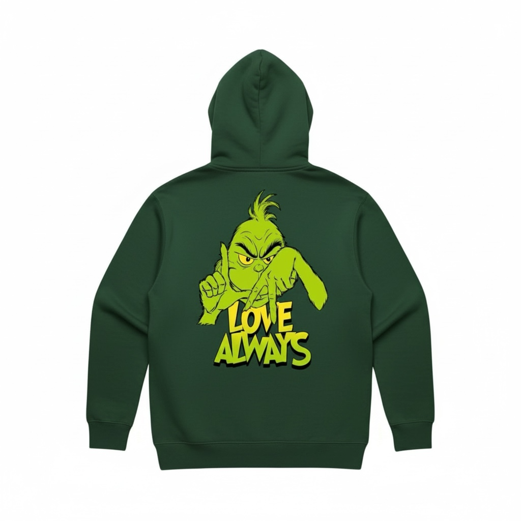 LOVE ALWAYS XMAS LOOSE FIT HOODIE