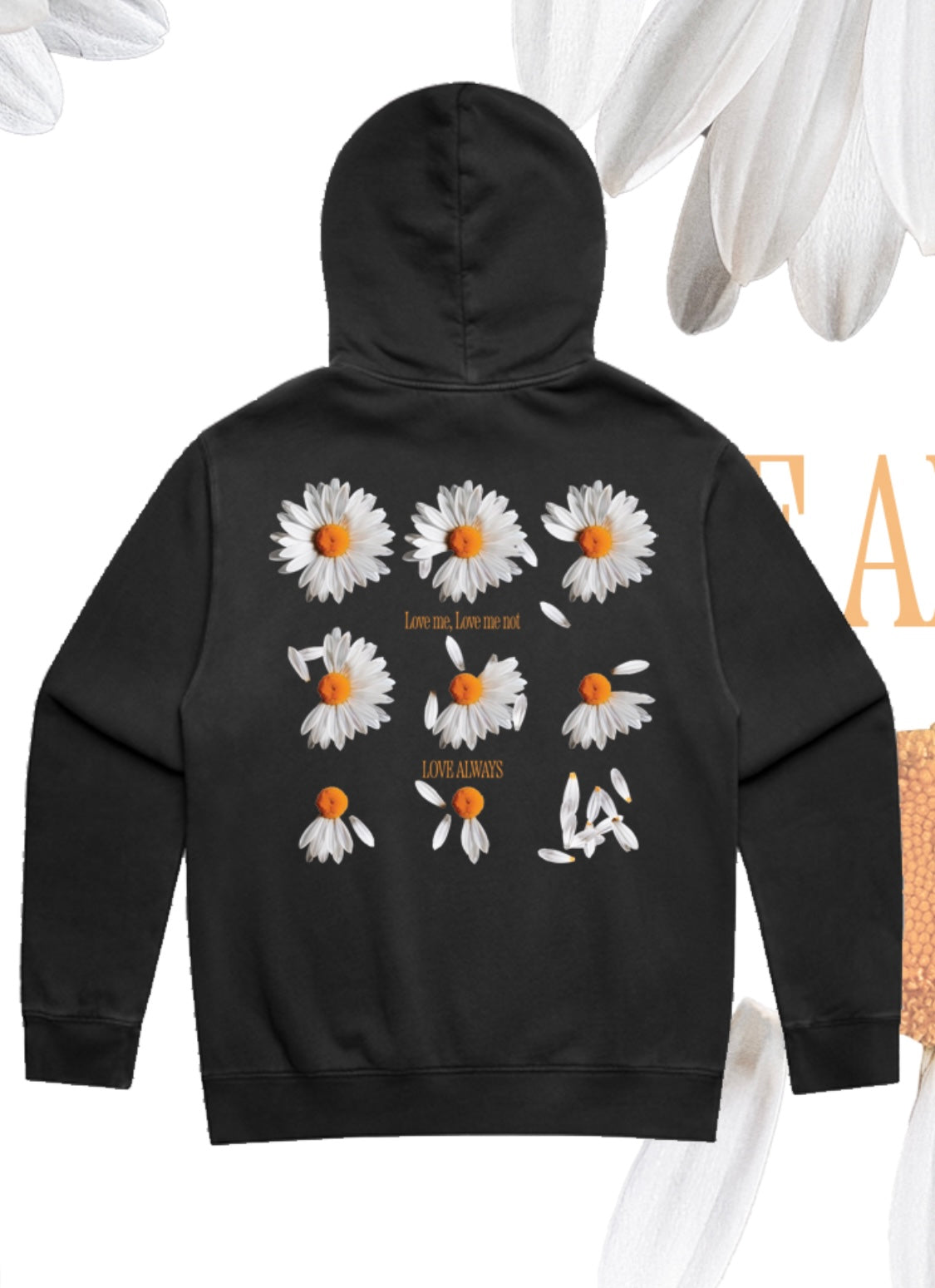 LOVE ME LOVE ME NOT LOOSE FIT HOODIE