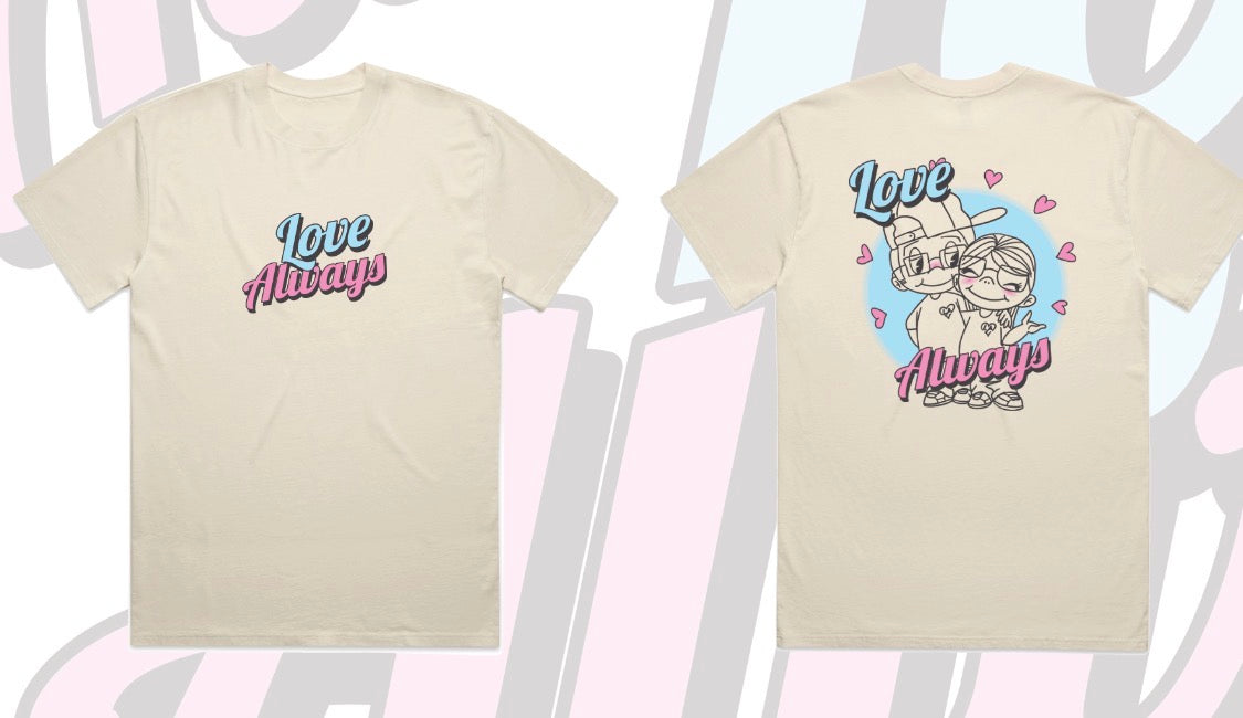 LOVE ALWAYS VDAY BOXY FIT TEE