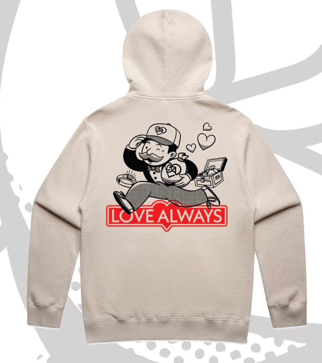 LOVE ALWAYS LOOSE FIT HOODIE 💰